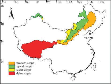 area of grassland in china